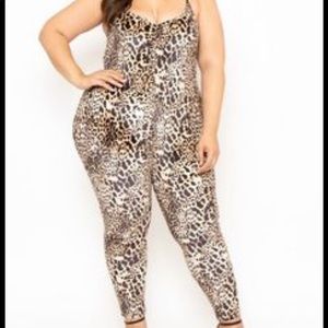 Leopard print jumpsuit